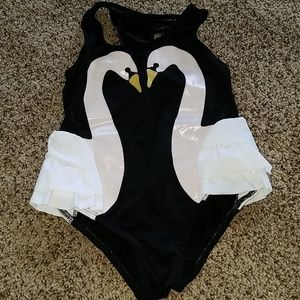 SWAN BODY SUIT/LEOTARD/ SWIMSUIT